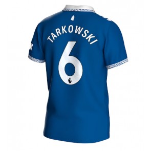 Lacne Muži Futbalové dres Everton James Tarkowski #6 2023-24 Krátky Rukáv - Domáci